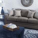 The Greyson sofa in a living room.