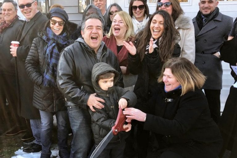 The Cano family cuts the ribbon on their new home | Bob's Discount Furniture