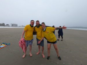 Little Bobsters at Hampton Beach in New Hampshire after making their annual Penguin Plunge for Special Olympics | Bob's Discount Furniture
